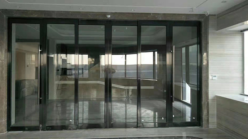 兰州新区凯博药业旋转门,肯德基门安装